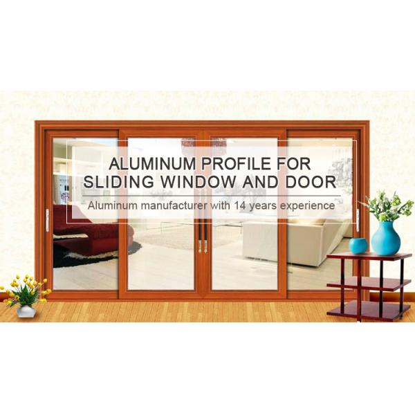 6008 T6 Anti Fading Wood Look Aluminium Profile Anodizing Protection