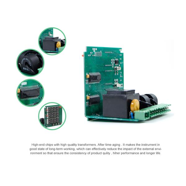 Three  phase multi amp volt Hz digital panel Meter support RS485 11kv panel power meter