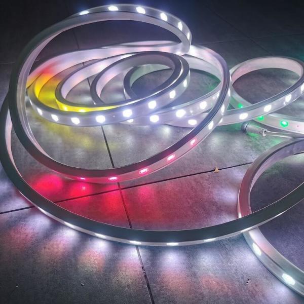 Iluminação digital RGBW comercial de lavagem de parede Silicone Soft Pixel 24v