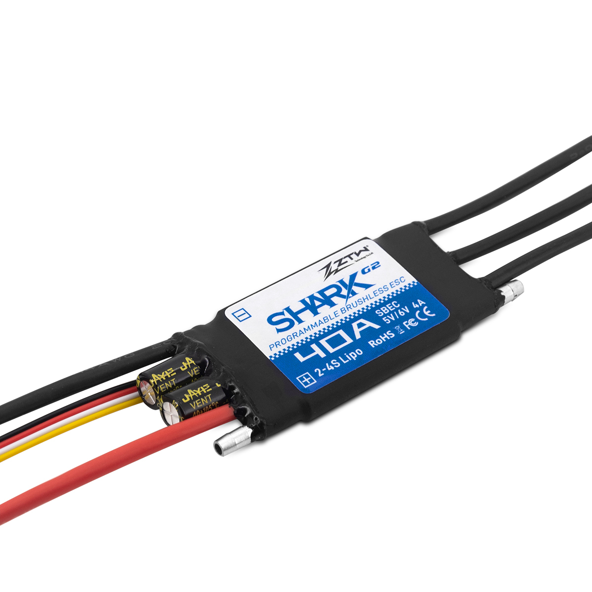 40A ESC ZTW Shark G2 2S-4S SBEC ESC Controller For Light Underwater Thrusters