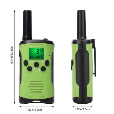 O Walkietalkie claro engraçado exterior LCD das crianças da conversa indica 3-5km interurbanos