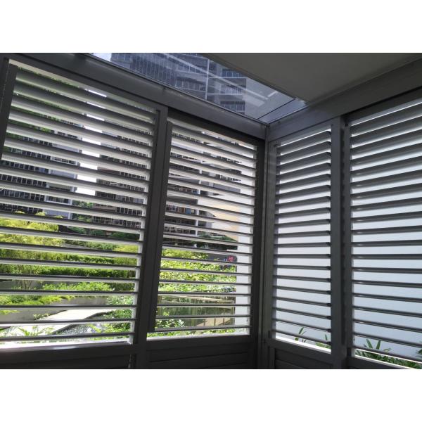 Shutters Tempered Glass Aluminum Louver Window