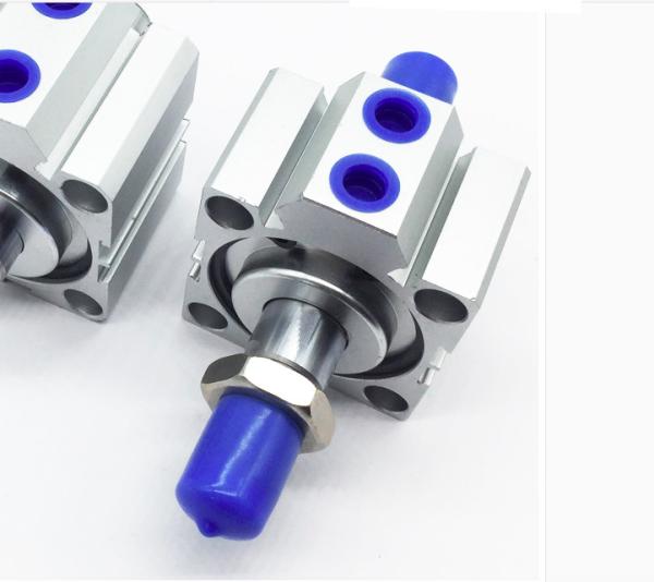 Double End Rods Pneumatic Cylinder Plastic Machine Air Cylinder Aluminium Cylinder Through-hole Mounting