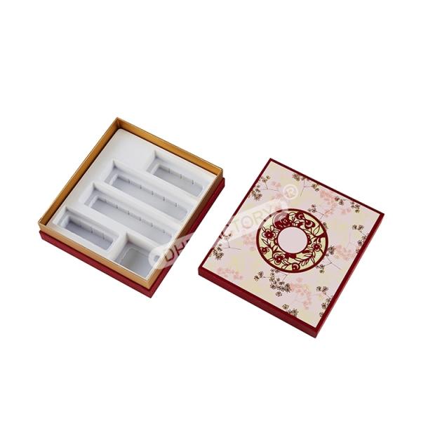 Custom Best Makeup Red Top And Base Eva Insert Boxes For Cosmetic Package
