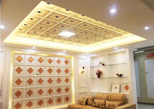Painéis de teto decorativos interiores artísticos para a sala de visitas, teste do GV
