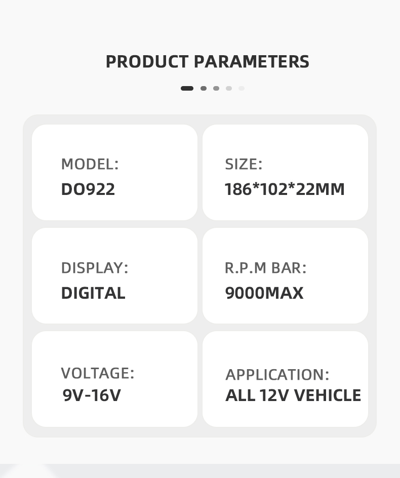 Датчики гоночной машины ABS 16VDC Bluetooth дисплея LCD 6,5 дюйма