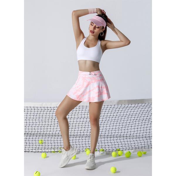 Женщин Skorts гольфа тенниса простирания STC юбки бадминтона активных напечатанные с карманом