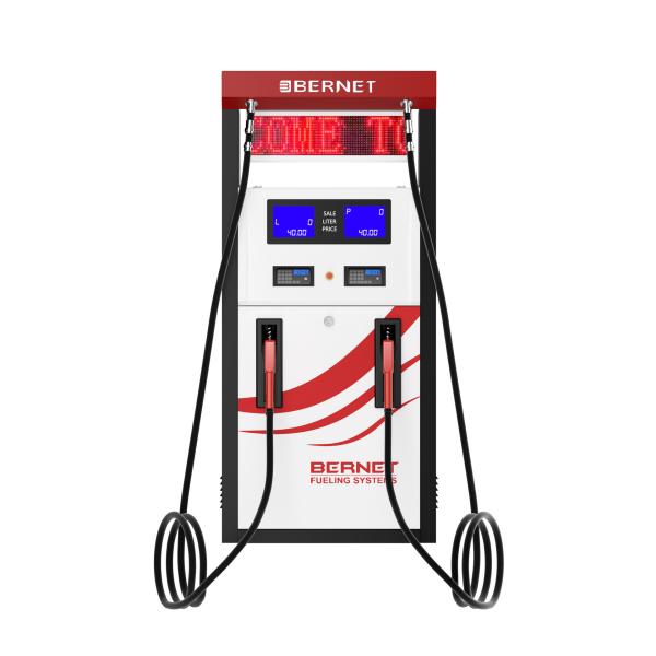 Bernet High Flow Rate High Hose Standard Chassis 4 Nozzles Fuel Dispenser for Gas Station