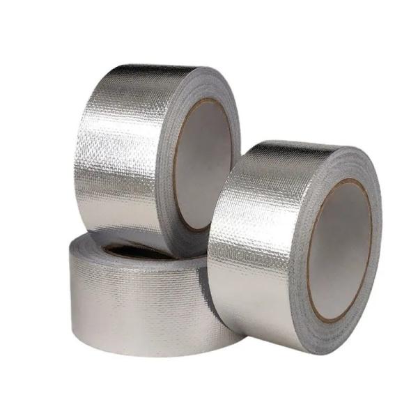 Flame Retardant Waterproof Tape Aluminum Foil HVAC Rubber Adhesive Glass Fiber Tape