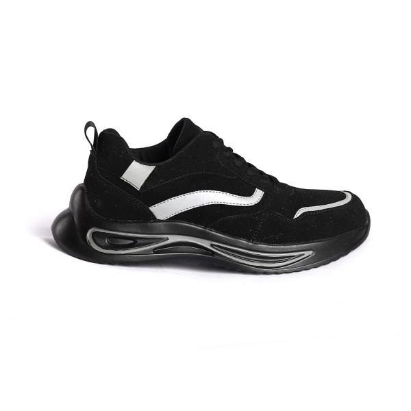 Rubber Plastic Outsole EVA Insole Work Boots Low Cut Footwear Microfiber Fashion Leather Safety Shoes