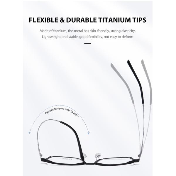 Изготовленные на заказ взрослые стекел сплава титана, оптически алюминиевые стекла рамки