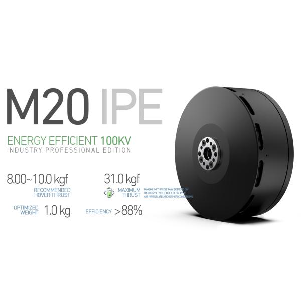 High Efficiency M20 IPE 80 KV+100 KV Brushless Motor Lightweight