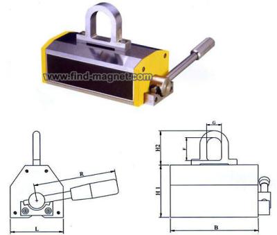 Powerfull Lifting Effort Permanent Magnetic Lifter Cylindrical Lifting Strength 50kg