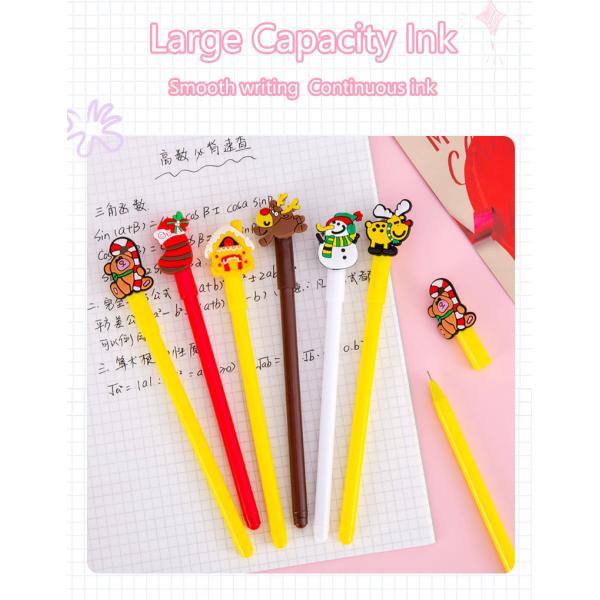 Christmas Series Neutral Pen 0.5mm Black Water based Cartoon Gift Gel Pen