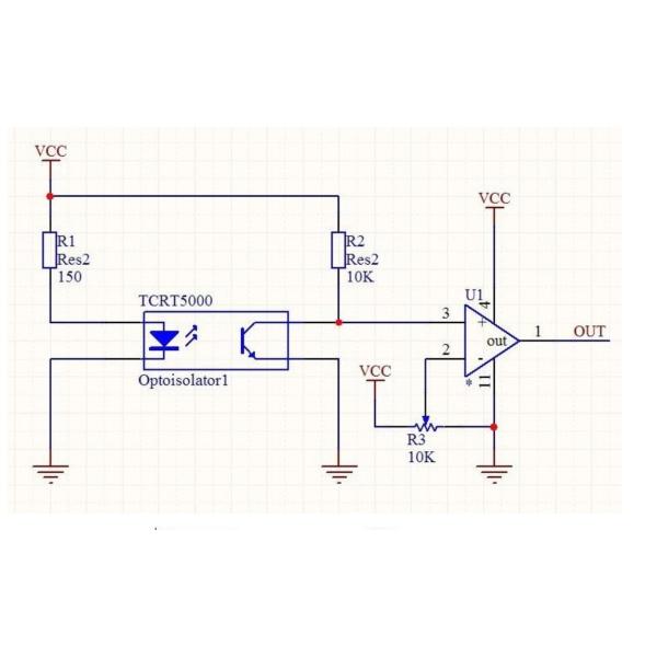 TCRT5000L TCRT5000 Светоотражающий оптический датчик Инфракрасный фотоэлектрический переключатель