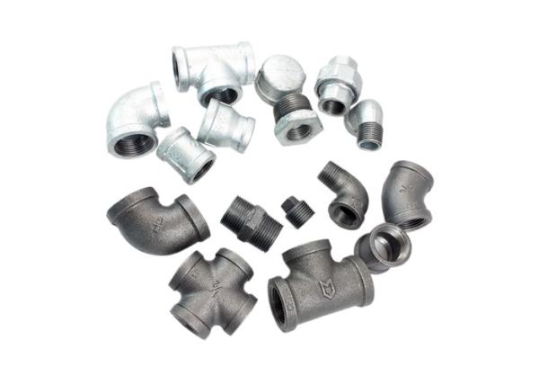 1/2 Inch Malleable Iron Pipe Fittings Industrial Pipe Fittings High Toughness