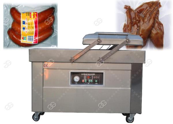 Commercial Double Chamber Vacuum Packing Machine 304 Stainless Steel For Sausage Grain