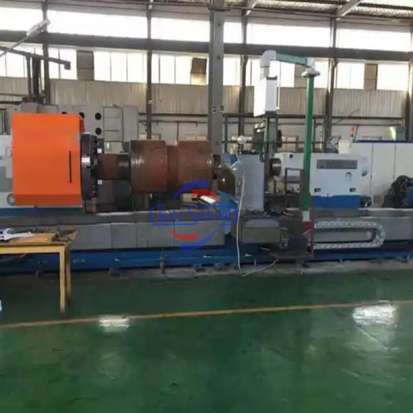 5m Torno horizontal de grande perfuração CNC Rol Turning Machine Roller Processing