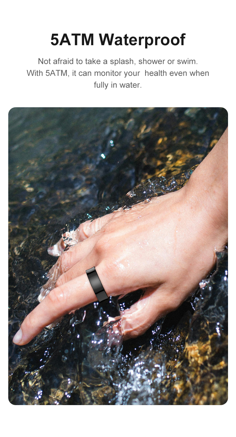 Eraysun Ours Smart Rings Waterproof Women R09 Fitness Tracker Pressure Remote Control Health 2025 Smart Ring for Men