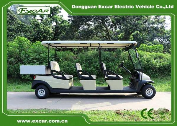 Cochecillo del golf de Excar 6 Seater con la caja de aluminio del cargo de 800x1100x280m m
