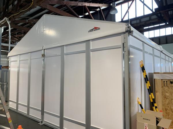 OEM ODM Industrial Storage Tent With High Clearance Eaves For Storing Oversized Machinery