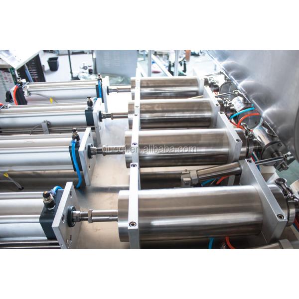 DUOQI G4WTD Máquina de enchimento semi-mática para óleo detergente de sumo de mel 4 bocas de cabeça 110V