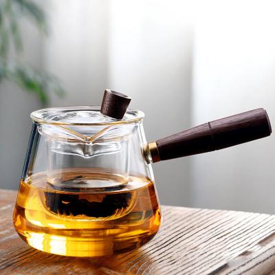 1500ml(52oz) Glass Teapot with Removable Infuser, Ehugos Stovetop Safe Large Tea Pot, Blooming and Loose Leaf Hand