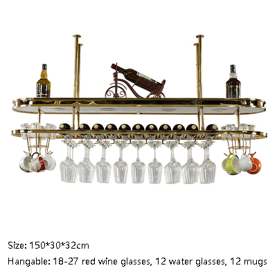 Acrylic Bar Gold Wine Holder Glasses Racks Storage Stainless Steel frame