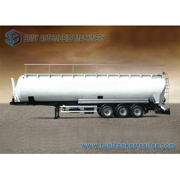 90m3 3 Axle Aluminum Flour Dry Bulk Tanker Trailer With Hydraulic Tipping Tanker