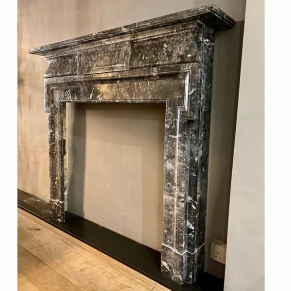Fireplace mantel dark marble camino fireplace surround nordic custom made marble solid fireplace mantel for sale