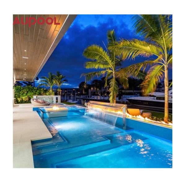 Customized Size Plastic Swimming Pool Panels for Modern Rehabilitation Training Villa