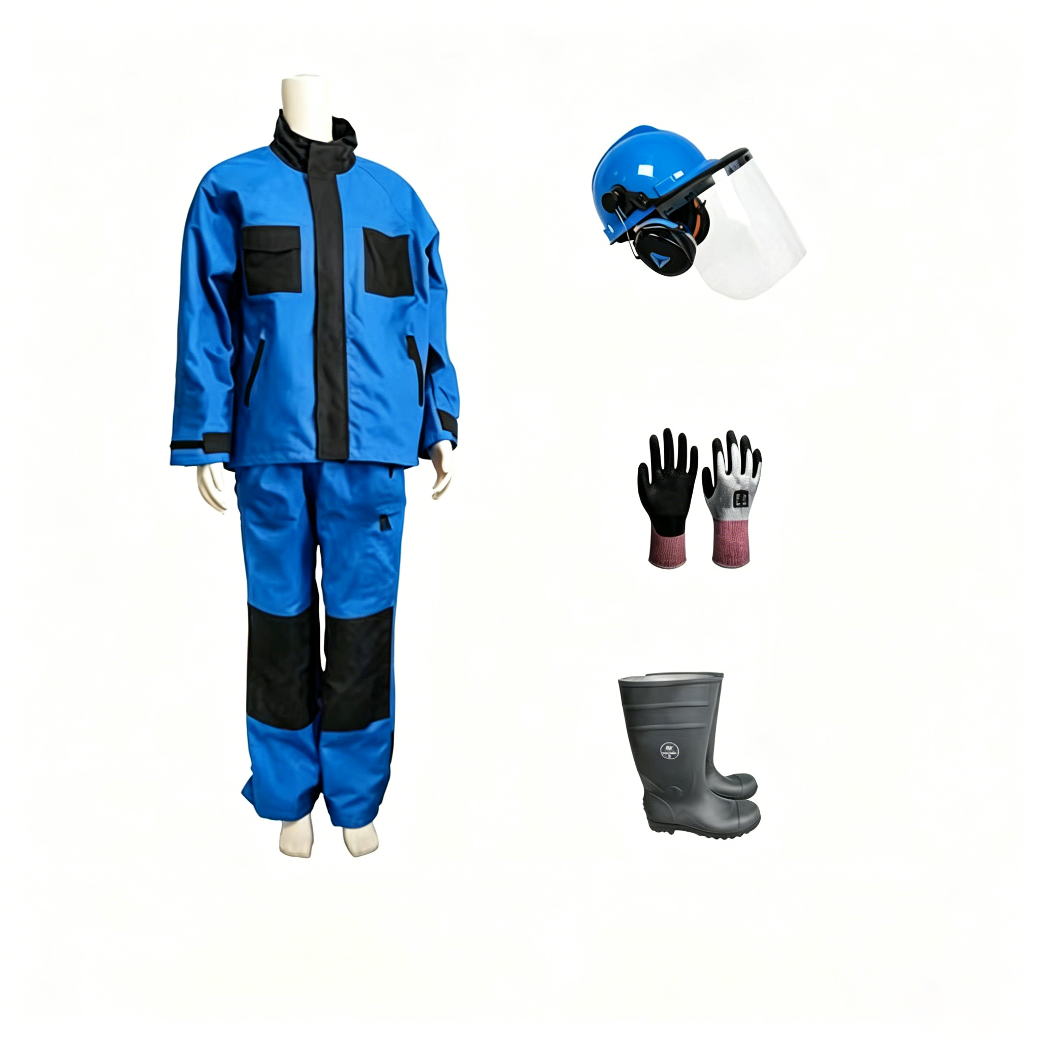 Abrasion Resistant Hydro Jetting Suit Chemical Resistant Waterproof Work Clothes Pressure Protection