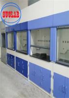 Armoire à fumée de laboratoire à ouverture à bande verticale complète avec réservoir de lavage