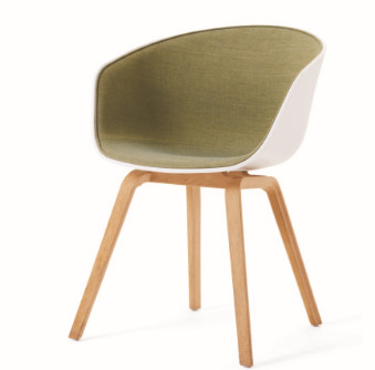 upholstered dining room arm chair furniture with wooden leg