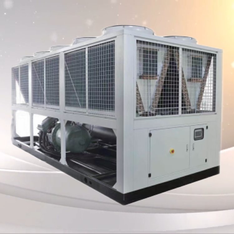 PLC Controlled Air Cooled Variable Speed VFD Screw Chiller Remote BMS Monitoring System