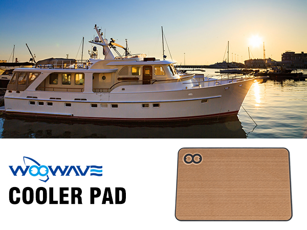 Outdoor Camping Teak 16.7 inch EVA Foam Pad Non Slip Waterproof Cooler Pad Fits RTIC Cooler Box