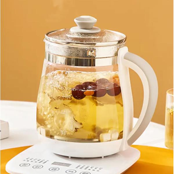 Многофункциональное обслуживание OEM Высокое качество Боросиликатное стеклянное тело Быстронагреваемый стеклянный чайник