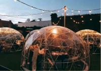 Tente de coupole géodésique en PVC transparent pour restaurant