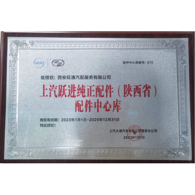 Shaanxi Leading Auto Parts Co., Ltd. Certifications