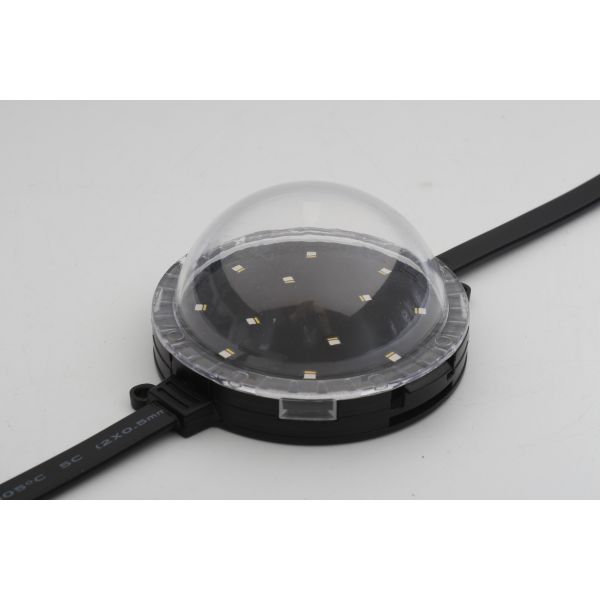 80mm RGB DC24V Pixel Point Light DMX512 IP67 Waterproof 120° Beam Angle UV Resistant