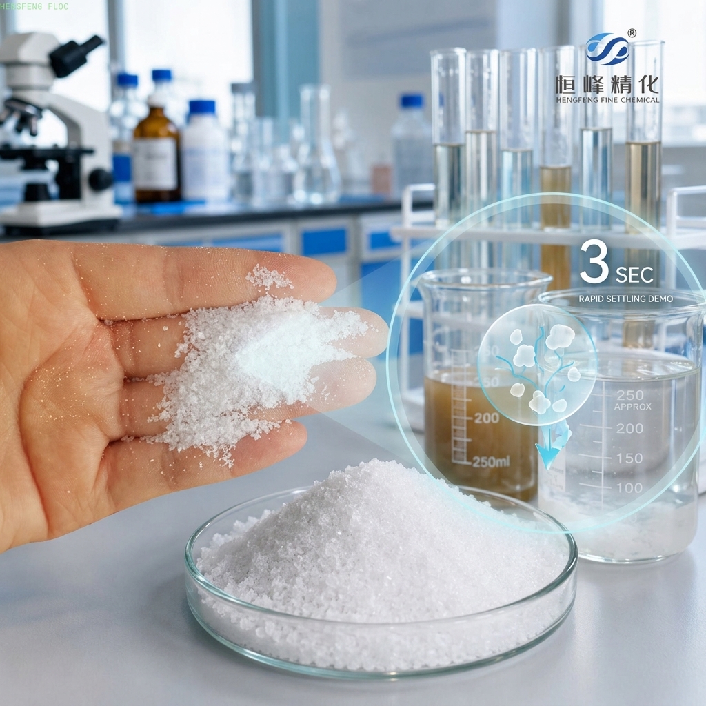 Anionic Polyacrylamide Flocculant 15-25 Million MW for Industrial Wastewater Clarification and Mining Tailings Treatment