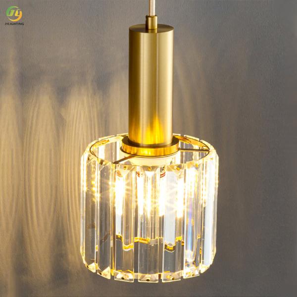 JYLIGHTING Postmodern Simple Crystal Creative Bedroom Bedside Light Luxury Restaurant Table Lamp bar Small Chandelier
