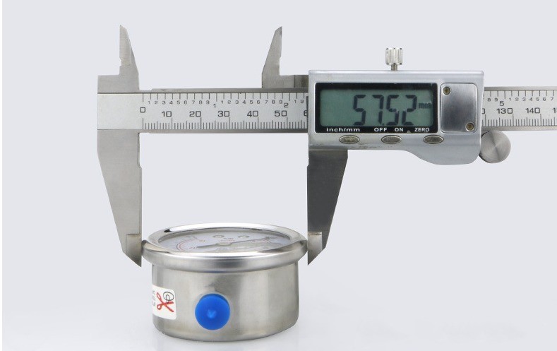 50mm Liquid Filled Pressure Gauge for High Temperature Hydraulic Pressure Measurement