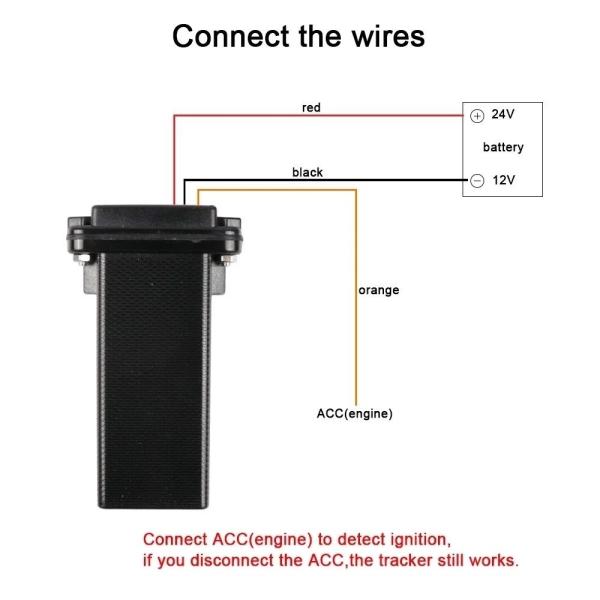 180mAH TCP 4G GPS Tracker IP67 Waterproof Real Time MTK SMS LBS ACC For Car