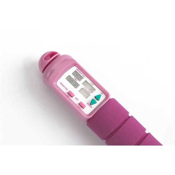 Фитнес скакалка унисекс гимнастика фитнес скакалка OK-168 с цикл счетчик до 9999 и красочный дизайн