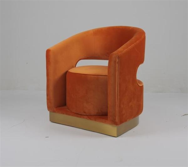 68cm H Leisure Living Room Sofa With Hollow Design Back