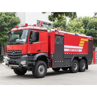 6x6 Aeroporto Resgate ARFF Combate a incêndios Caminhão de bombeiros Motor de incêndio Aeroporto Preço da licitação China Fábrica