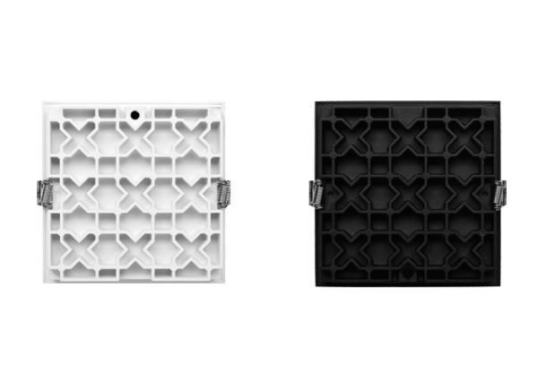 White Black 25 Watt LED Recessed Downlight 25 Watt 100 - 277VAC 50 60Hz