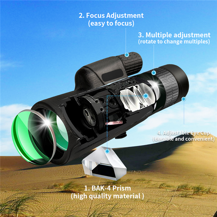 супер Monocular сигнала телеобъектива 10-30X42 для наблюдать птицы