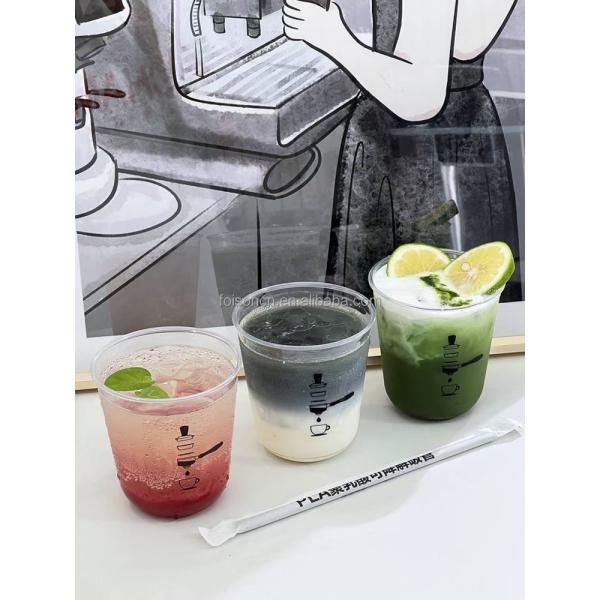 Custom Print Logo Bubble Tea Cup Juice Smoothie Cup 16oz/500ml/24oz/700ml